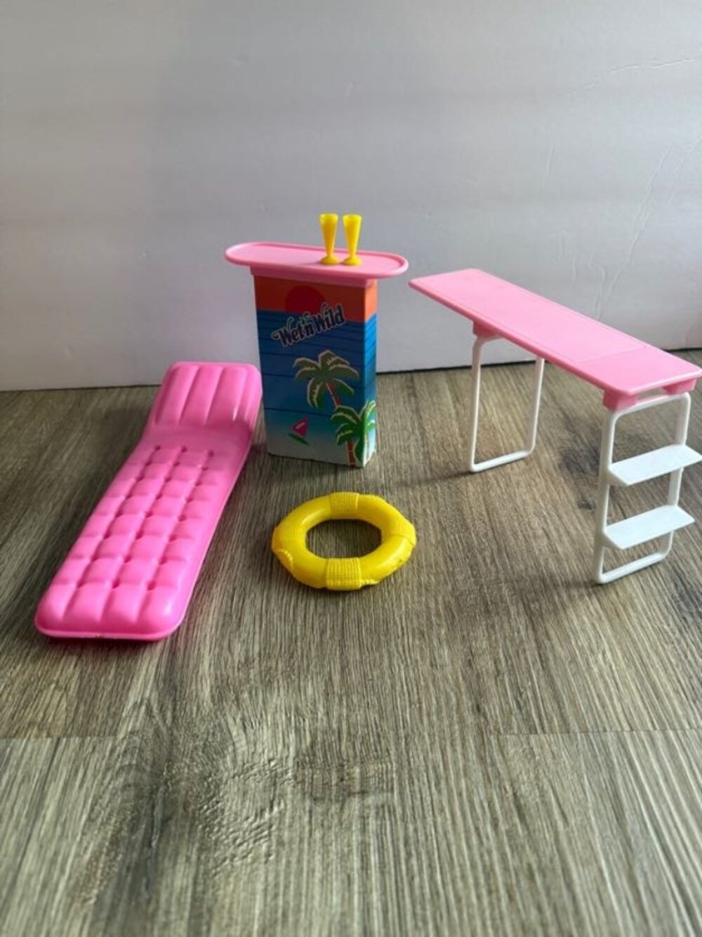Barbie Vintage Mattel 1989 Wet N’ Wild Pool Set INCOMPLETE